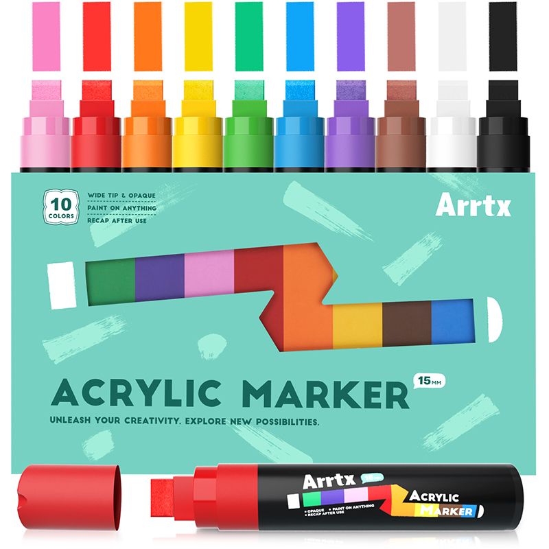 Акрилові маркери Arrtx AACM-0515, 10 кольорів