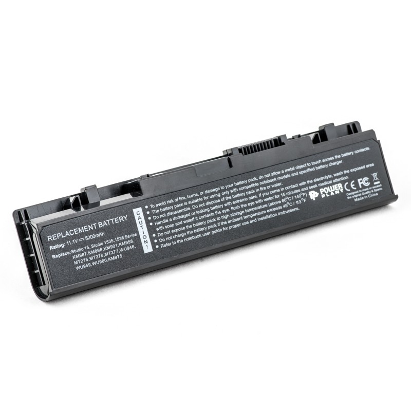 Акумулятор PowerPlant для ноутбуків DELL Studio 1535 (WU946, DE 1537 3S2P) 11.1V 5200mAh