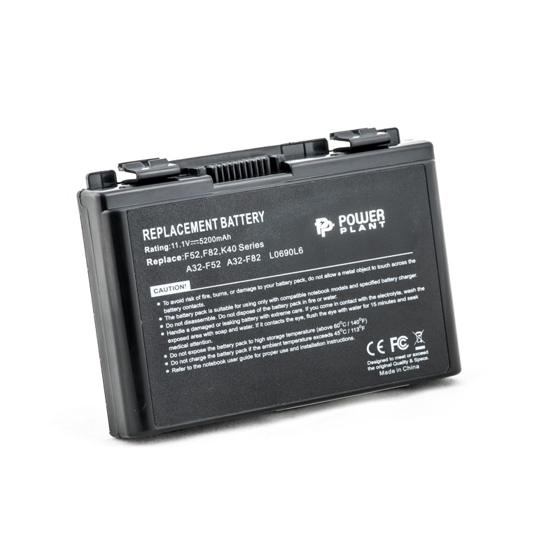 Акумулятор PowerPlant для ноутбуків ASUS F82 (A32-F82, AS F82 3S2P) 11.1V 5200mAh