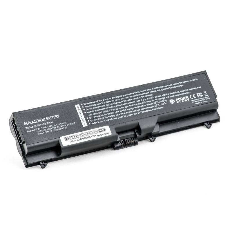 Акумулятор PowerPlant для ноутбуків  IBM/LENOVO ThinkPad SL410K (FRU42T4795, IMSL40LH) 10.8V 5200mAh