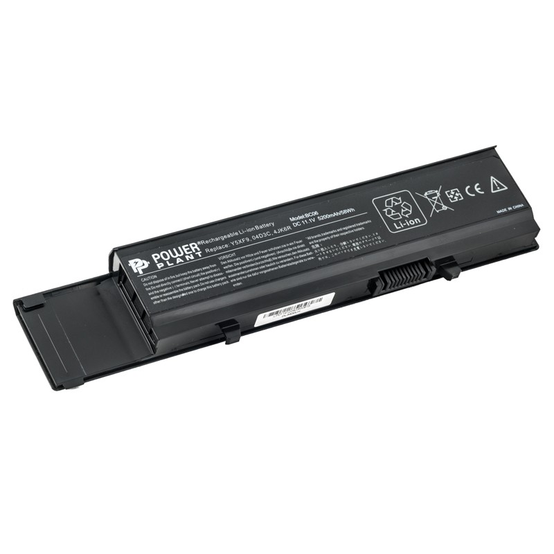 Акумулятор PowerPlant для ноутбуків DELL Vostro 3400 (7FJ92, DL3400LH) 11.1V 5200mAh