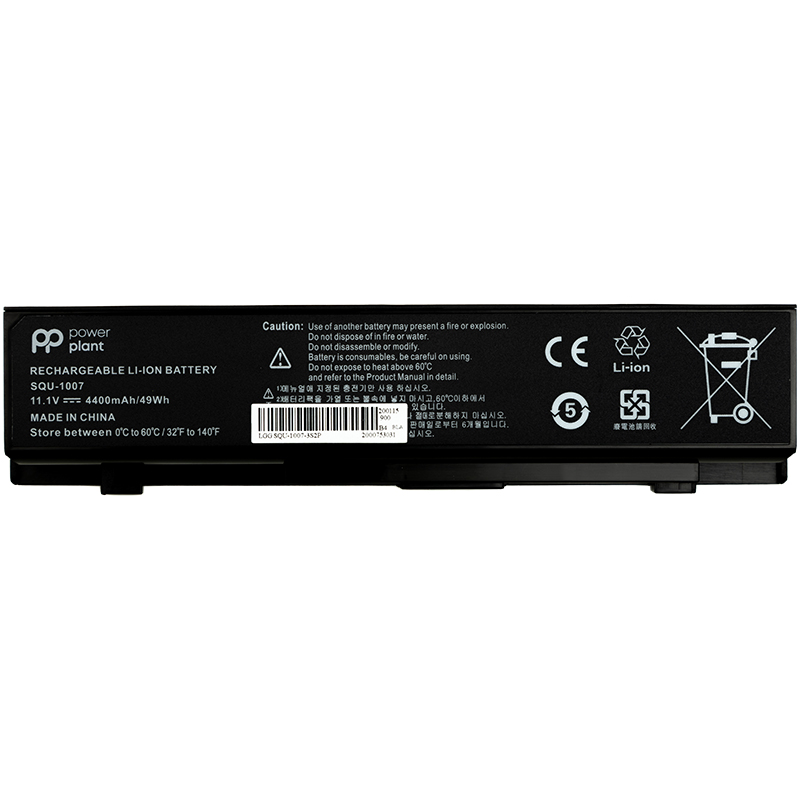 Акумулятор PowerPlant для ноутбуків LG Aurora ONOTE S430 (SQU-1017) 11.1V 4400mAh