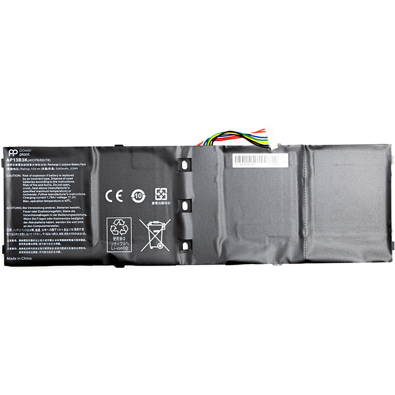 Акумулятор PowerPlant для ноутбуків ACER Aspire V5-573 Series (AP13B3K, ARV573PA) 15V 3560mAh