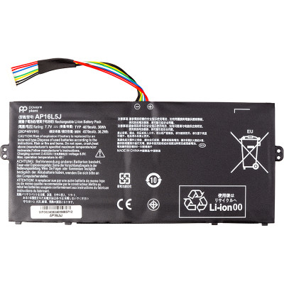 Акумулятор PowerPlant для ноутбуків ACER Switch 3 SW312-31P (AP16L5J) 7.7V 4670mAh