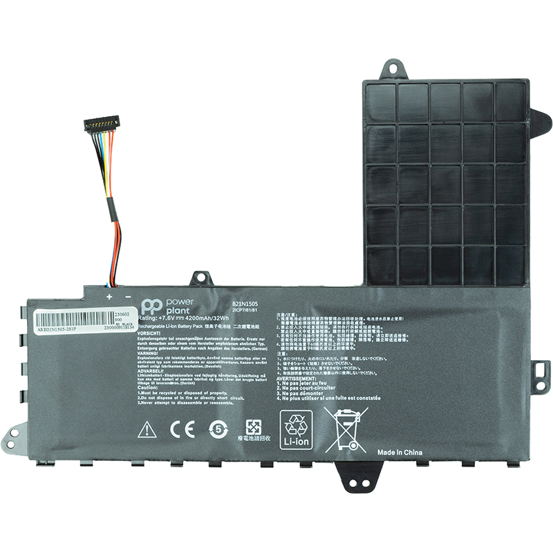 Акумулятор PowerPlant для ноутбуків ASUS EeeBook E402M (B21N1505) 7.6V 32Wh (original)