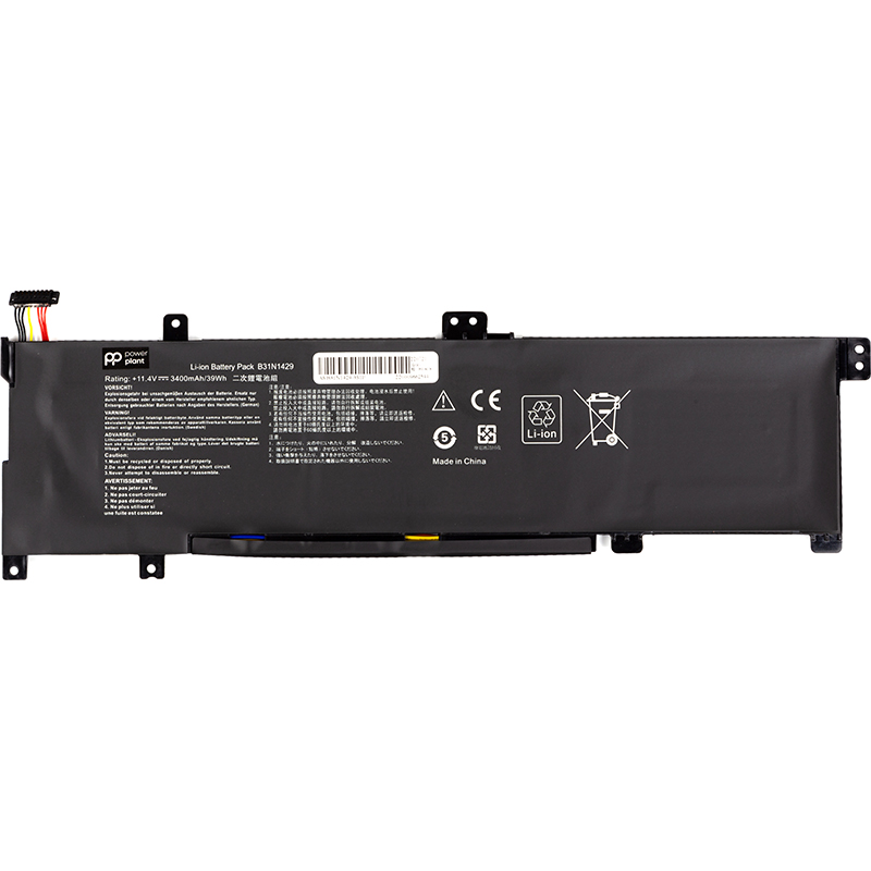 Акумулятор PowerPlant для ноутбуків ASUS Vivobook A501LX (B31N1429) 11.4V 3400mAh