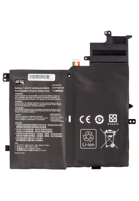 Акумулятор PowerPlant для ноутбуків ASUS VivoBook S460UA (C21N1701) 7.6V 4000mAh