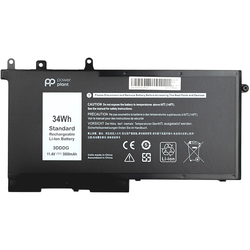 Акумулятор PowerPlant для ноутбуків DELL Latitude E5580 (3DDDG) 11.4V 3000mAh