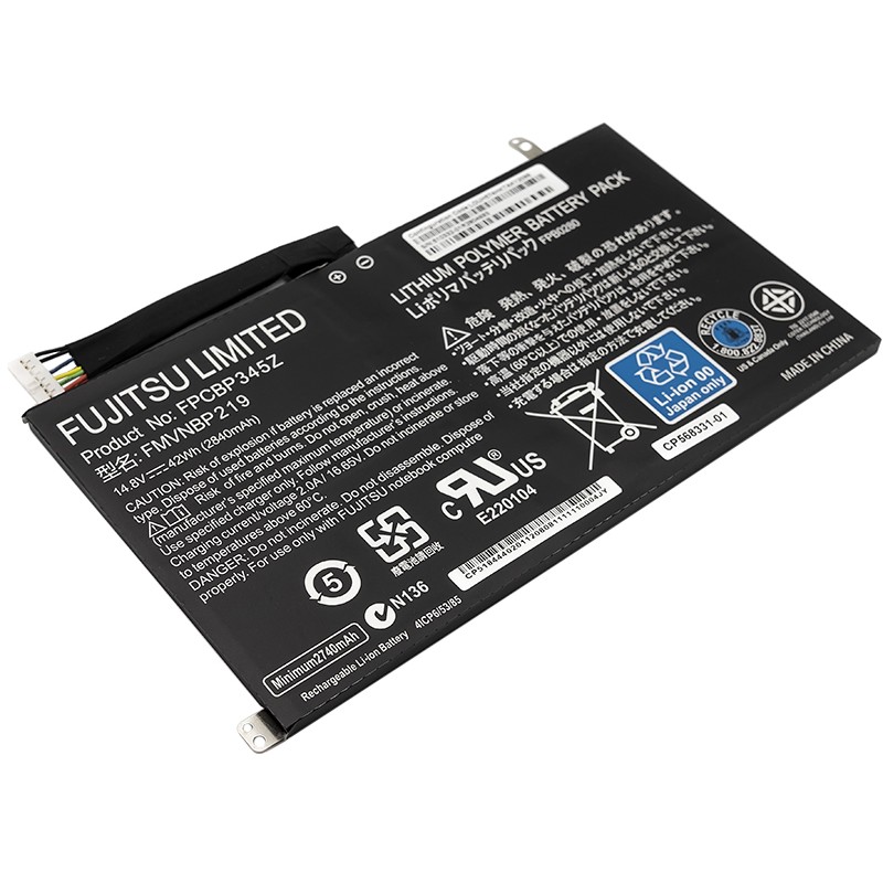 Акумулятор PowerPlant для ноутбуків  FUJITSU LifeBook UH552, UH572 (FPCBP345Z) 14.8V 2840mAh (origin