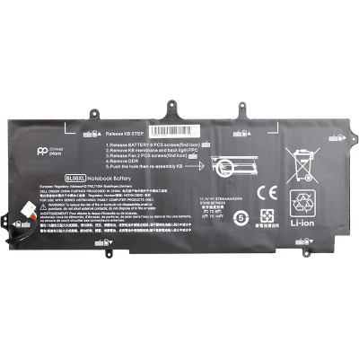 Акумулятор PowerPlant для ноутбуків HP Elitebook Folio 1040 G1 (BL06XL) 11.1V 3784mAh