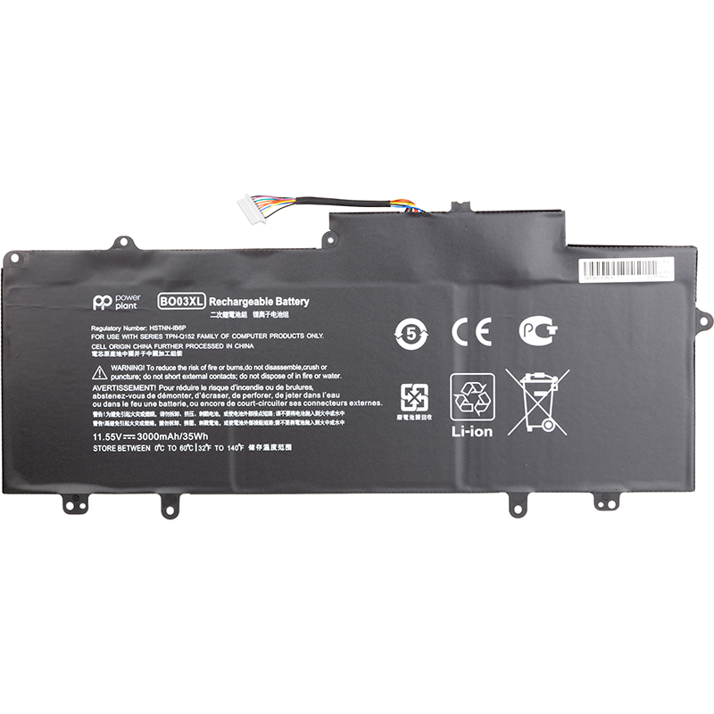 Акумулятор PowerPlant для ноутбуків HP Chromebook 14 G3 (BO03XL) 11.55V 3000mAh