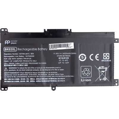 Акумулятор PowerPlant для ноутбуків HP Pavilion X360 (BK03XL) 11.55V 3400mAh
