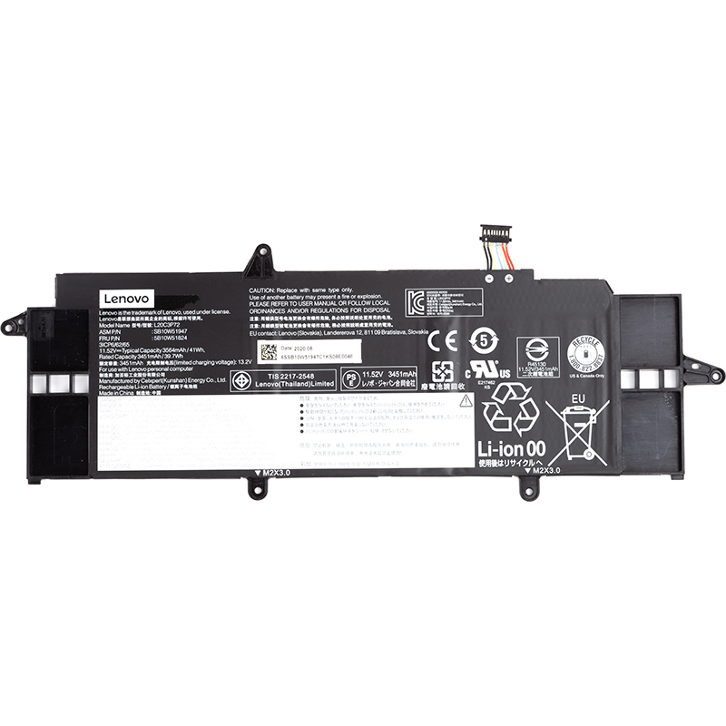 Акумулятор для ноутбуків LENOVO ThinkPad X13 Gen 2 (L20C3P72) 11.52V 3564mAh (original)