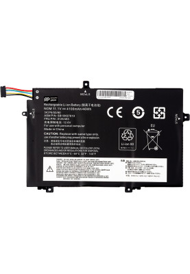 Акумулятор PowerPlant для ноутбуків LENOVO ThinkPad L480 (L17C3P52) 11.1V 4100mAh