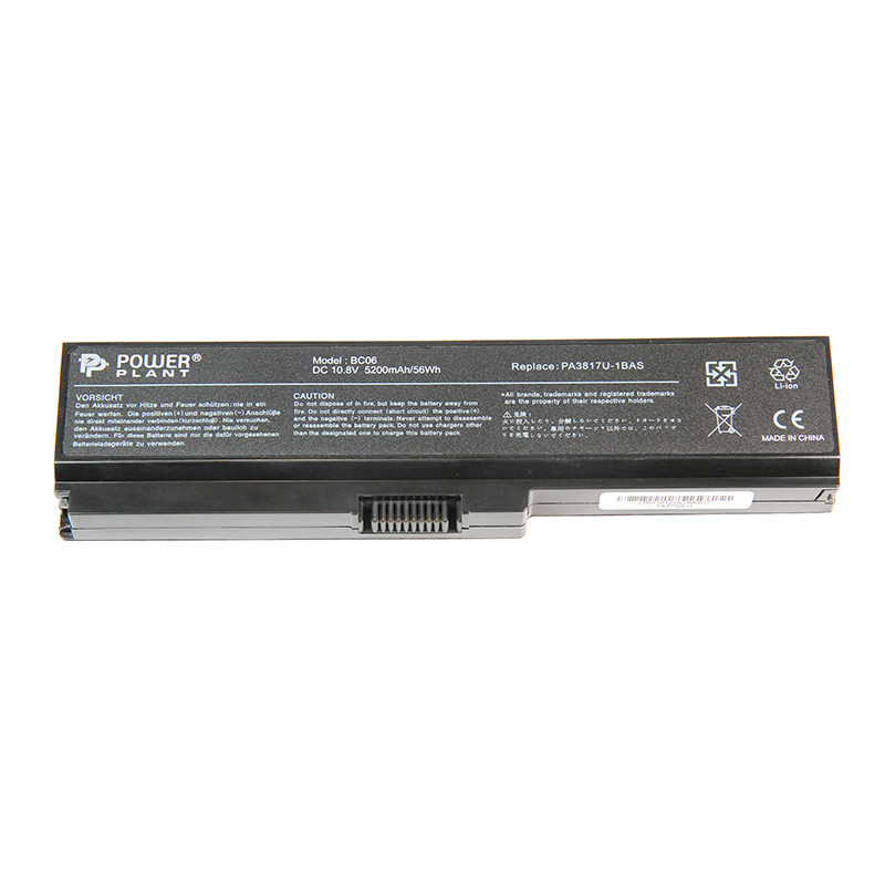 Акумулятор PowerPlant для ноутбуків TOSHIBA Satellite L750 (PA3817U-1BAS) 10.8V 5200mAh