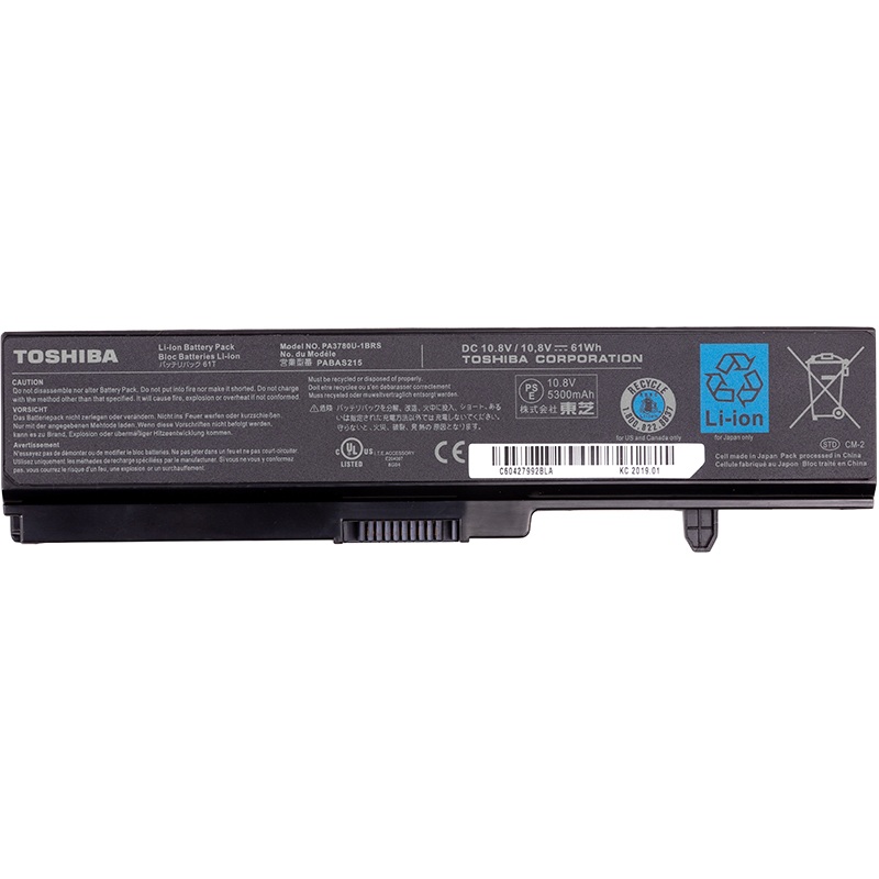 Акумулятор для ноутбуків TOSHIBA Satellite T130 (PA3780U-1BRS, TA3780LH) 10.8V 5300mAh (original)