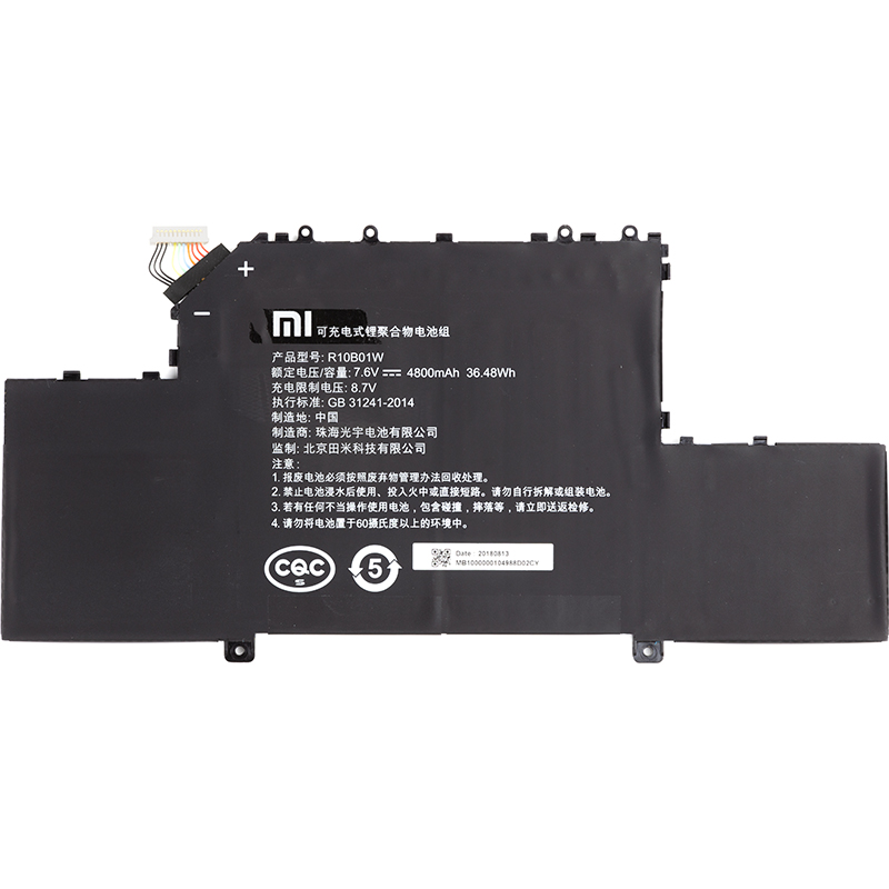 Акумулятор для ноутбуків Xiaomi Mi Air 12.5 (R10B01W) 7.6V 4800mAh (original)