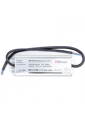 Блок живлення HiSmart 12V, 12,5A, 150W, PFC, IP67