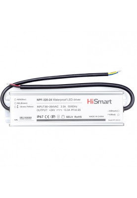 Блок живлення HiSmart 24V, 13.3A, 320W, PFC, IP6