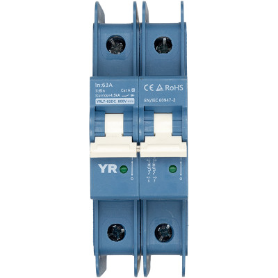 Автоматичний вимикач HiSmart 2P, 63A, 800VDC