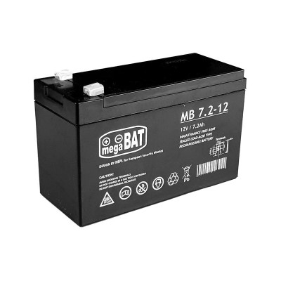 Акумулятор MB AGM 12V 7.2Ah, Terminal T1 (4.75мм) (CSB-127.2MB72-12)