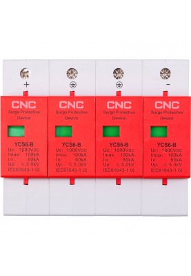 Обмежувач імпульсних перенапруг CNC YCS6/4P-B 60-100KA DC1000V DC