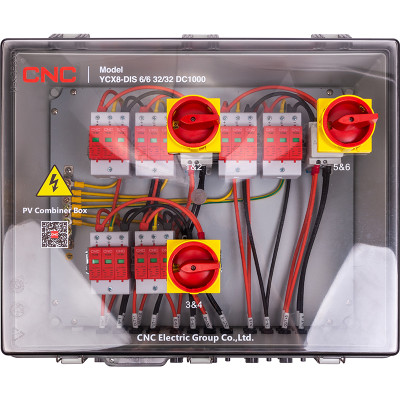 Панель відключення PV CNC 6in-6out YCX8-DIS 6/6 32/32 DC1000