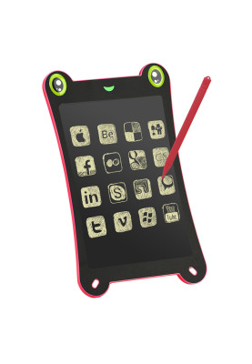 LCD планшет для записів PowerPlant 8.5 "в формі жаби, рожевий