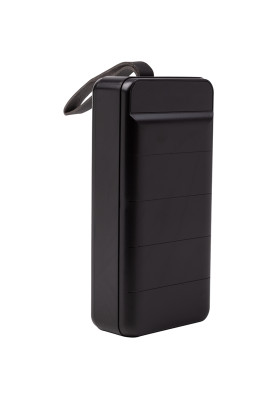 Універсальна мобільна батарея PowerPlant 36000mAh, PD 20W, USB-C, 3xUSB, Lightning, black