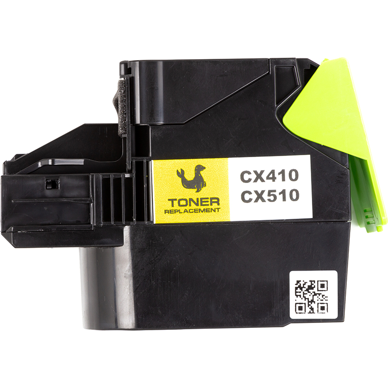 Картридж PowerPlant Lexmark CX410de YL (CX410/CX510) (з чипом)