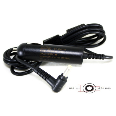 Блок живлення для ноутбуків PowerPlant  SAMSUNG 12V, 19V 90W 4.74A (5.5*3.0)-автомобільний