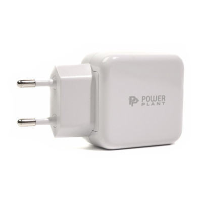 Мережевий зарядний пристрій PowerPlant W-250 USB QC 3.0: 220V, 3A