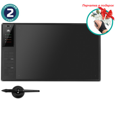 Графічний планшет Huion Inspiroy WH1409 V2 + рукавичка