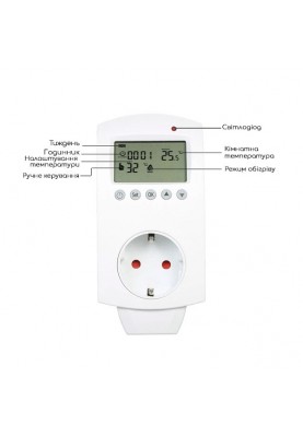 Розетковий терморегулятор HSens 02ТР Wi-Fi (16А)