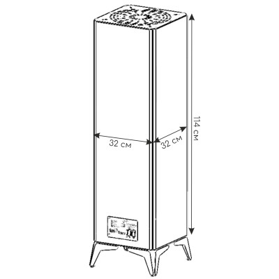 Обігрівач TWP Tower TWPT 1800 W WIFI Обігрівач TWP Tower TWPT 1800 W WIFI
