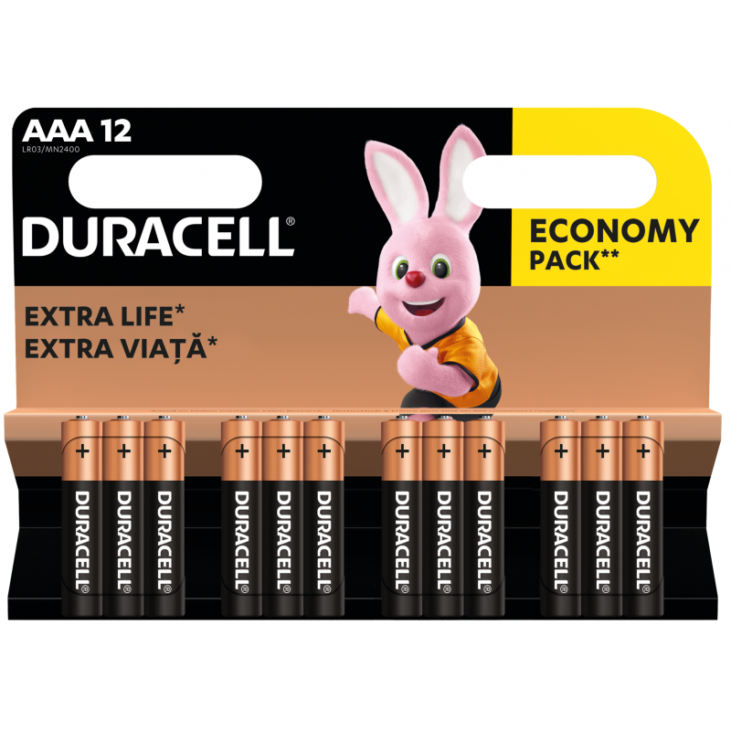 Батарейка Duracell LR03 MN2400 1x12 шт. (6409626)