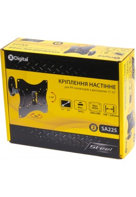 Кронштейн настінний X-Digital STEEL SA225 Black (5988306)