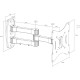 Кронштейн настінний X-Digital STEEL SA245 Black (5988307)
