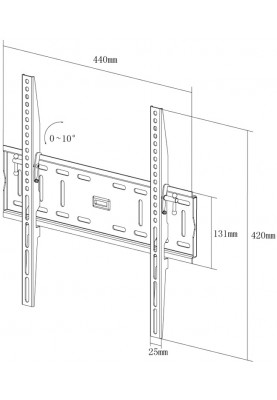 Кронштейн настінний X-Digital STEEL ST315 Black (5988309)