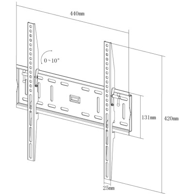 Кронштейн настінний X-Digital STEEL ST315 Black (5988309)