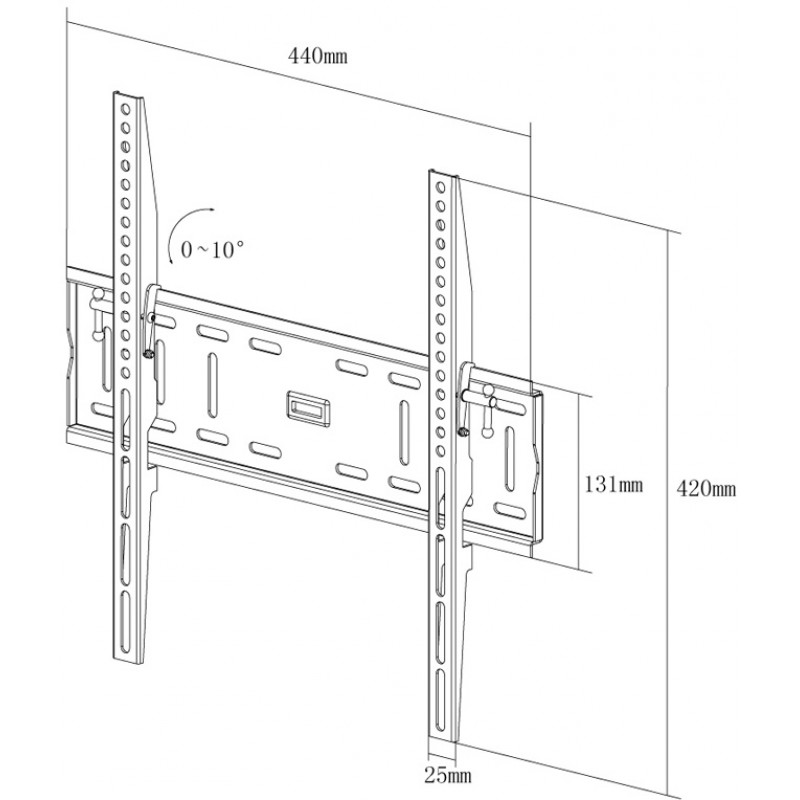 Кронштейн настінний X-Digital STEEL ST315 Black (5988309)