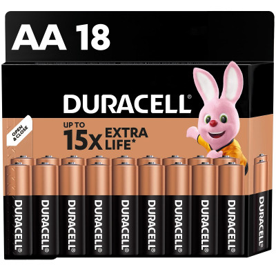 Лужні батарейки Duracell AA, 18 шт. (6409645)
