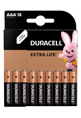 Батарейка Duracell LR03 MN2400 1x18 шт. (6409627)