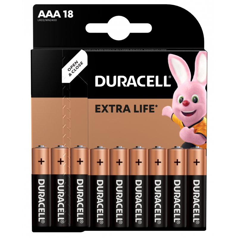 Батарейка Duracell LR03 MN2400 1x18 шт. (6409627)