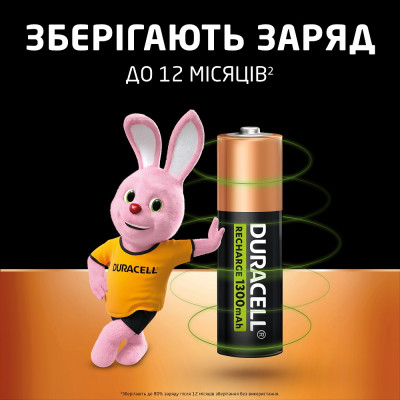 Акумулятор Duracell AA 1300 mAh, 2 шт. (6410548)