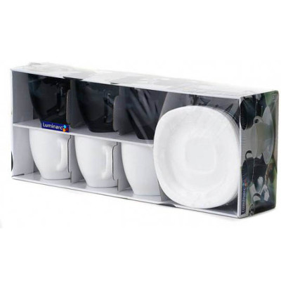 Сервіз чайний LUMINARC CARINE BLACK&WHITE, 12 предметів (5482617) Сервіз чайний LUMINARC CARINE BLACK&WHITE, 12 предметів (5482617)