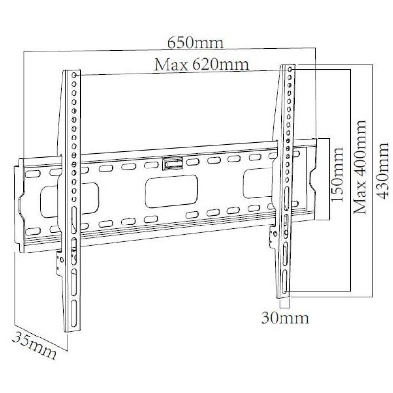 Кронштейн настінний X-Digital STEEL SF405 Black (6185121)