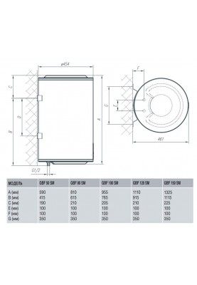 Водонагрівач Gorenje GBF 50 SMV9 (GBF 50) (6226311)