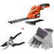 Кущоріз Black+Decker GSL700KIT + спеціальні захисні рукавиці і секатор (6233200)