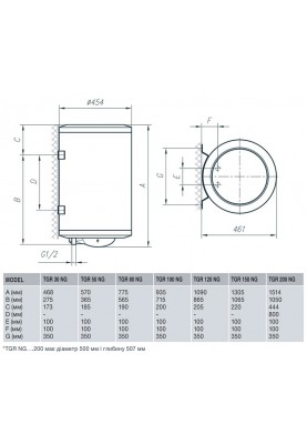 Водонагрівач Gorenje TGR 150 NGV9 (TGR150N) (6258171)